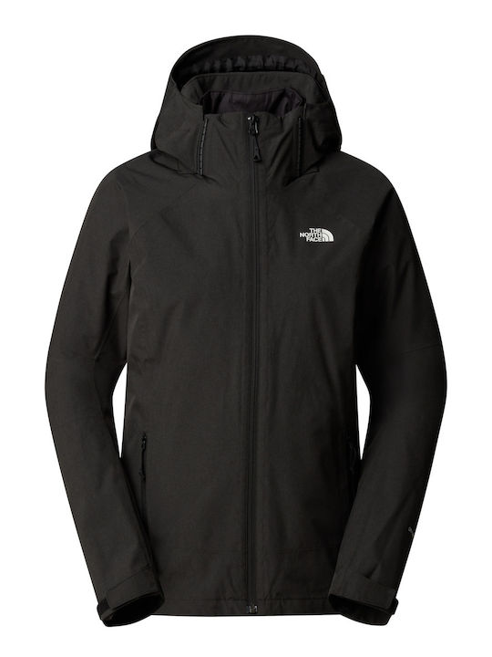 The North Face Inlux Triclimate Κοντό Γυναικείο Μπουφάν για Χειμώνα Black/grey