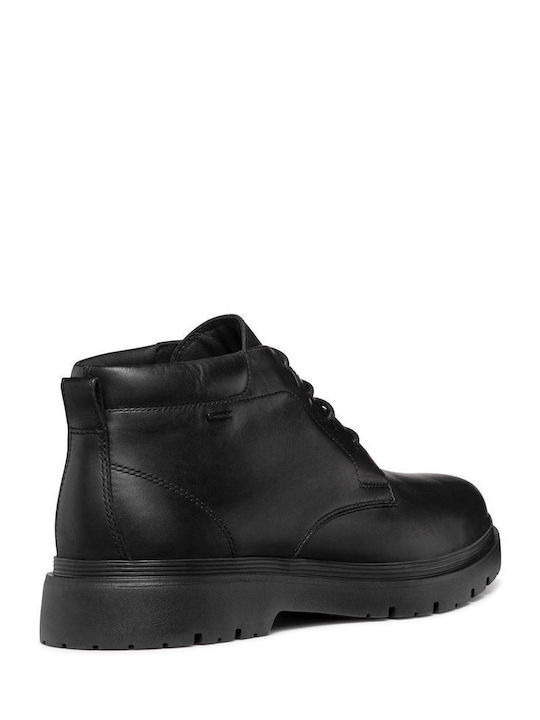 U Spherica Ec1 B Abx Leather Anatomical Waterproof Chukka Boots Black