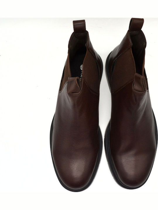 Leather Brown Chelsea Boots