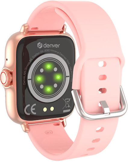 Denver SW-156 Smartwatch με Παλμογράφο (Ροζ)