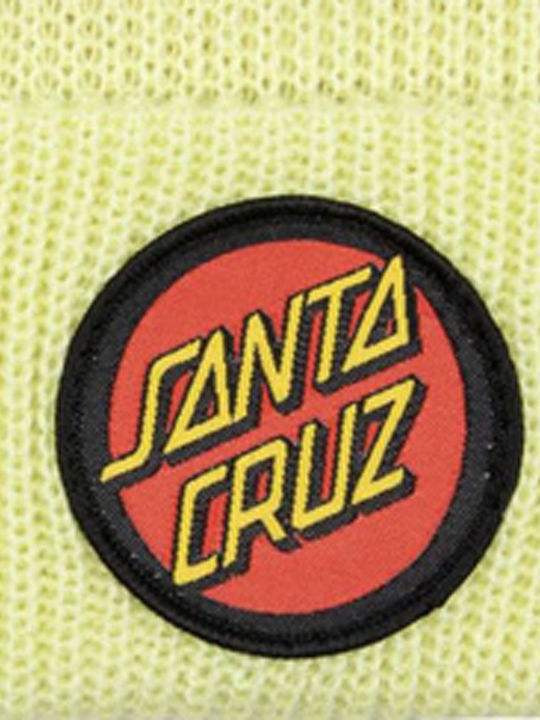 Santa Cruz Classic Dot Beanie Unisex Beanie Knitted in Yellow color