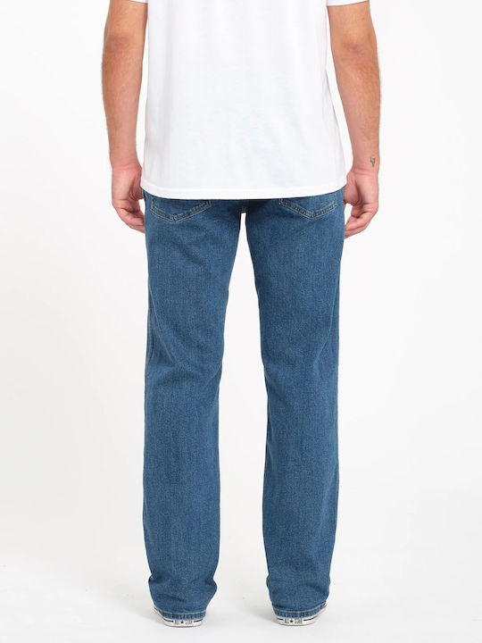 Modown Ανδρικό Παντελόνι Τζιν με Relaxed Straight Εφαρμογή Wbu