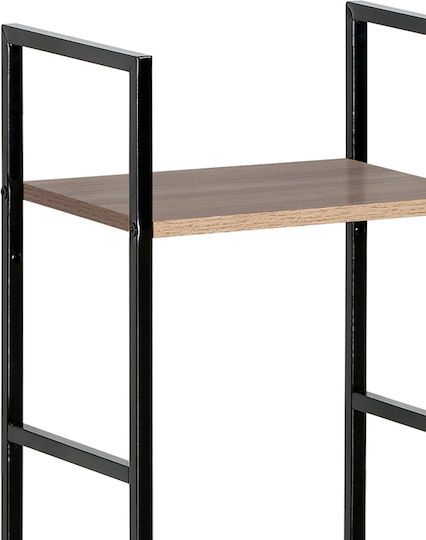 Βιβλιοθήκη Bitok Φυσικό-μαύρο 29x23.5x80εκ.