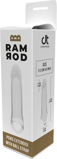 Dream Toys Ramrod Προέκταση Πέους Διάφανη 3cm