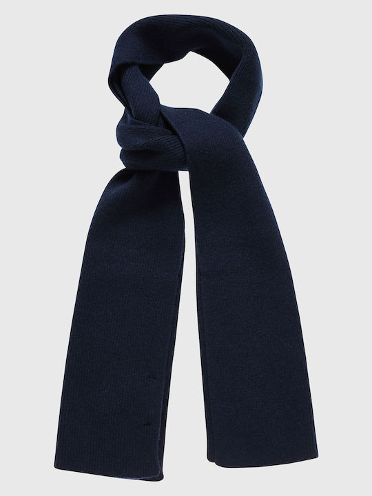 Funky Buddha Men's Wool Scarf Navy Blue