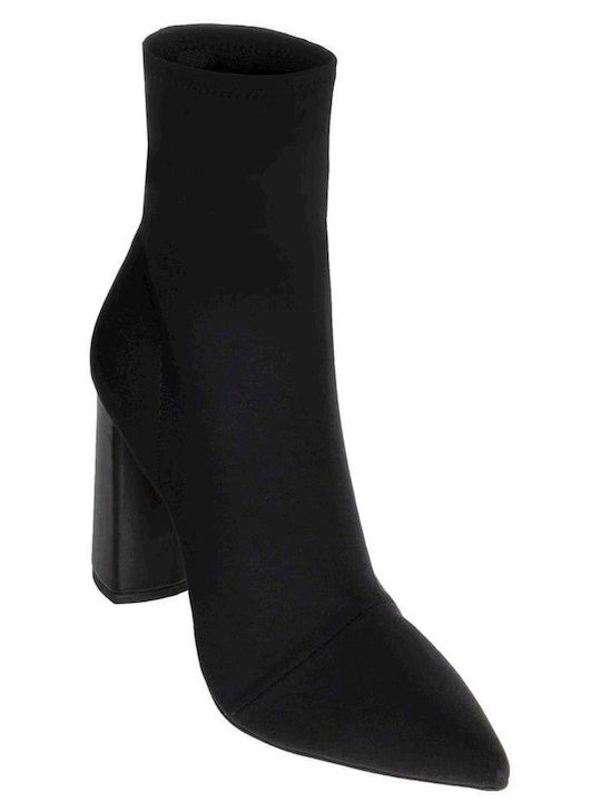 Women's Ankle Boots with High Heel Black
