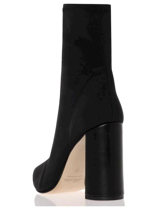 Women's Ankle Boots with High Heel Black