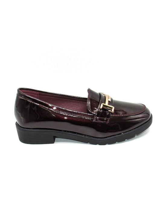 Alta Moda Moccasini pentru femei în culoarea Burgundy