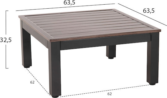 Garten- und Outdoor-Möbelset Dex 3 Stück Anthrazit mit Kissen