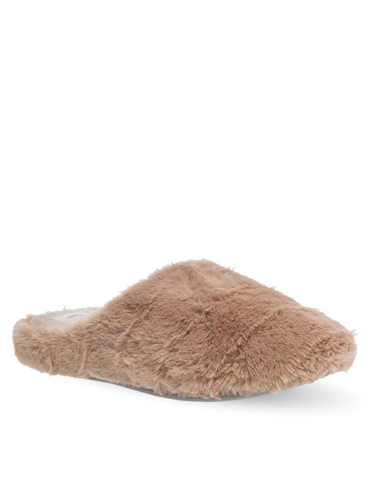 Parex Winter Women's Slippers in Beige color