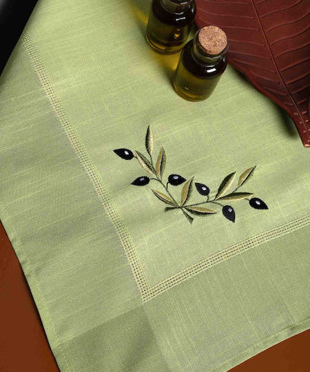 Silk Fashion Ροτόντα Bg23a Πράσινη Φ85εκ.