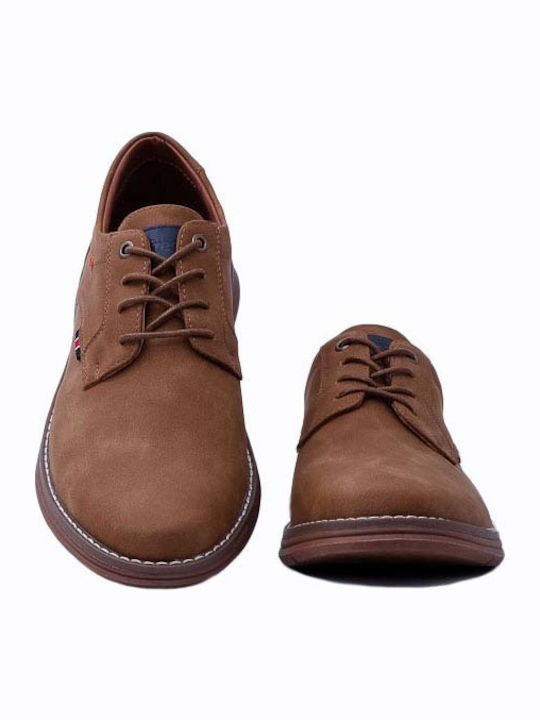 Men's Synthetic Leather Casual Shoes Brown