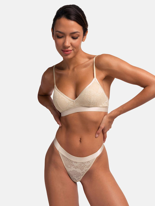 Dorina Women's Bralette Bra Green/beige