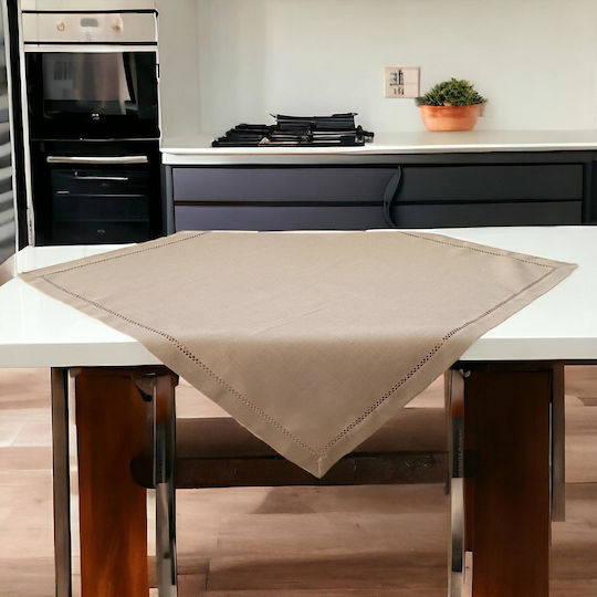 Linea Home Tischtuch Ivy 3688A Mocha 85x85cm