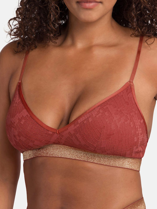 Dorina Vera Women's Bralette Bra Coral/Black
