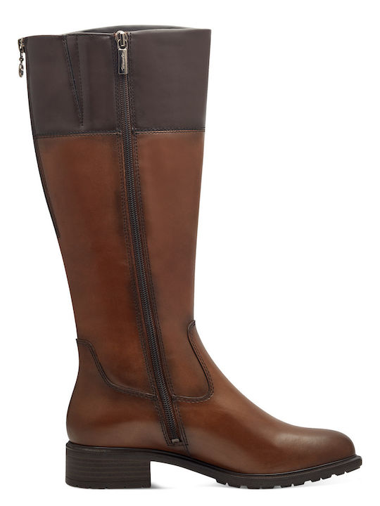 Leder Damenstiefel Braun