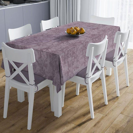 Dimcol Tablecloth Stain Resistant Panama Shadow Dark Lila 140x180cm