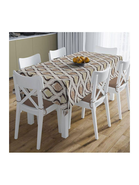 Dimcol Runner Stain Resistant Set 2pcs Cyclops 460 Beige 140x140cm