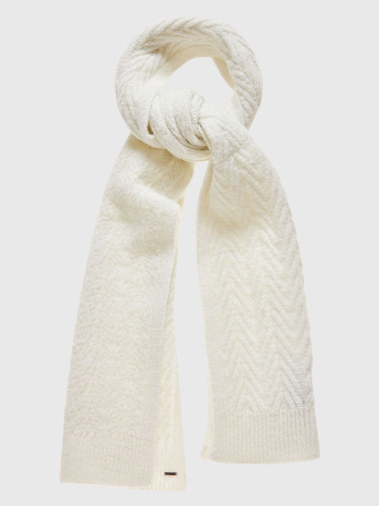 Funky Buddha Women's Knitted Scarf White