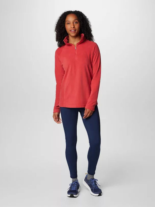 Columbia Glacial Iv Women's Athletic Fleece Blouse with Zipper Red