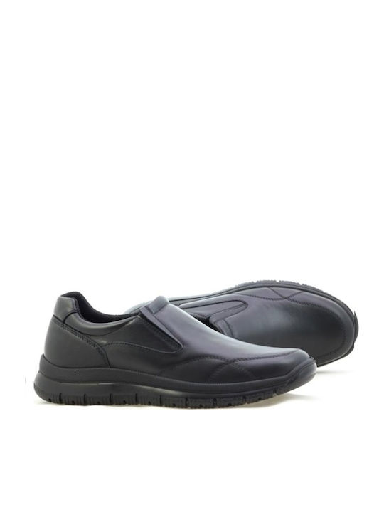 Leder Herren Freizeitschuhe Anatomisch Schwarz