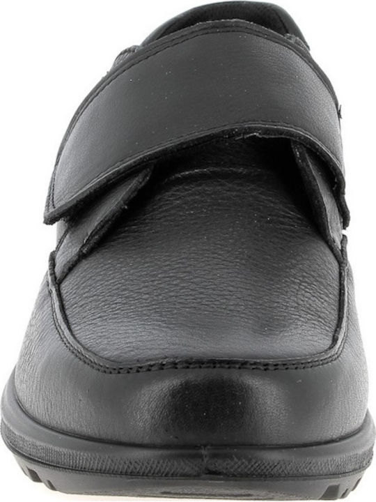 Leder Herren Freizeitschuhe Anatomisch Schwarz