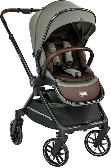 Bebe Stars Mirage 3 In 1 Adjustable 3 in 1 Baby Stroller Suitable for Newborn Olive 9.6kg