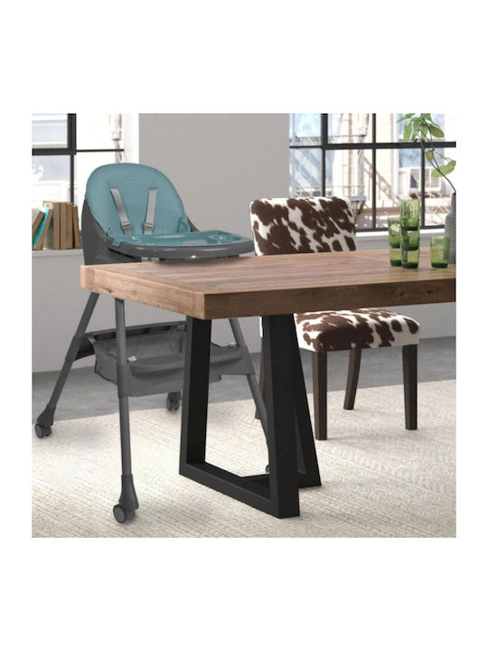 Bebe Stars Comfy Foldable Baby Highchair 2 in 1 with Adjustable Height Pine