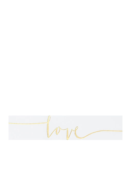 PartyDeco Wedding Wish Book Gold