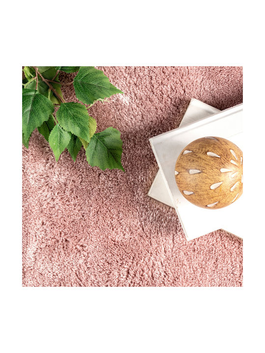 Saray Home Set Modern Schlafzimmer-Teppichsets Synthetisch,Polyester/Cotton/Leather Pink PST001-PN-SET 3Stück