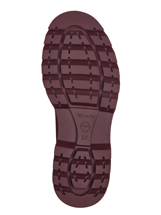 Leather Women's Chelsea Boots Burgundy