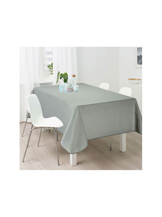 Flamingo Tablecloth Stain Resistant Stripe Grey 150x180cm