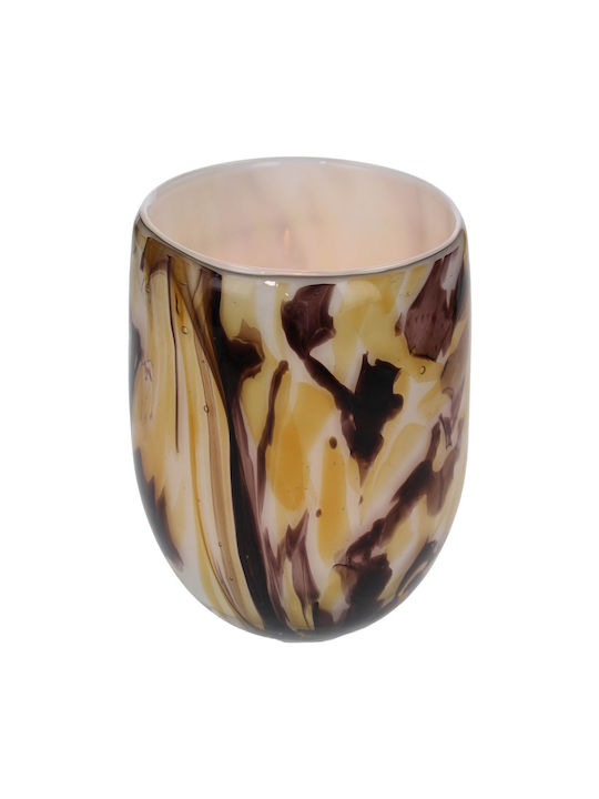 Artelibre Multicolor Glass Candle Holder 12.5x12.5x10cm