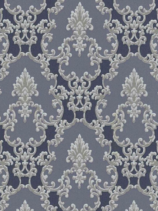 Wallpaper Vinyl Navy Blue L1000xW53cm Washable