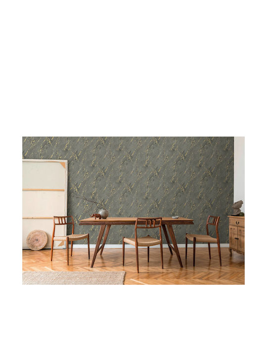 Tapet de Perete 1000x53cm Vinil Gri Lavabil