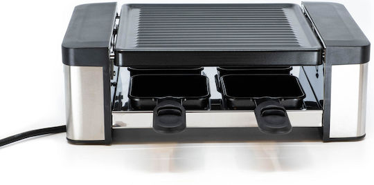 Fritel Tabletop Electric Grill Raclette Ribbed Plate 600W with Adjustable Thermostat