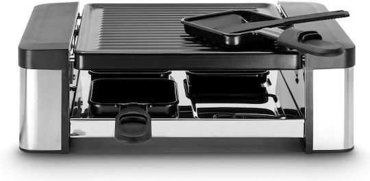 Fritel Tabletop Electric Grill Raclette Ribbed Plate 600W with Adjustable Thermostat