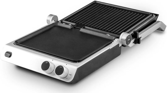 Gastroback Настолна Електрическа Скара с Релефна Плоча 2000W с Капак и Регулируем Термостат