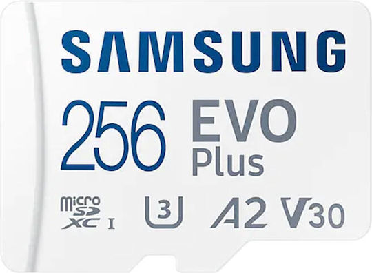 Samsung Evo Plus (2024) microSDXC 256GB U3 V30 A2 UHS-I 160MB/s с адаптер