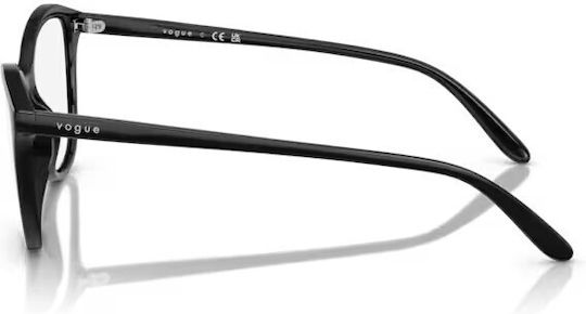 Vogue Plastic Eyeglass Frame Butterfly Black VO5602 W44