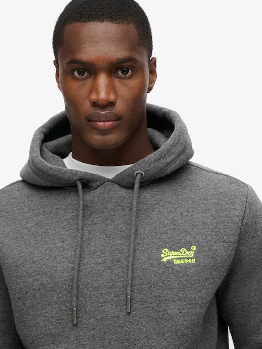 Superdry Logo Sweatshirt with Hood grey