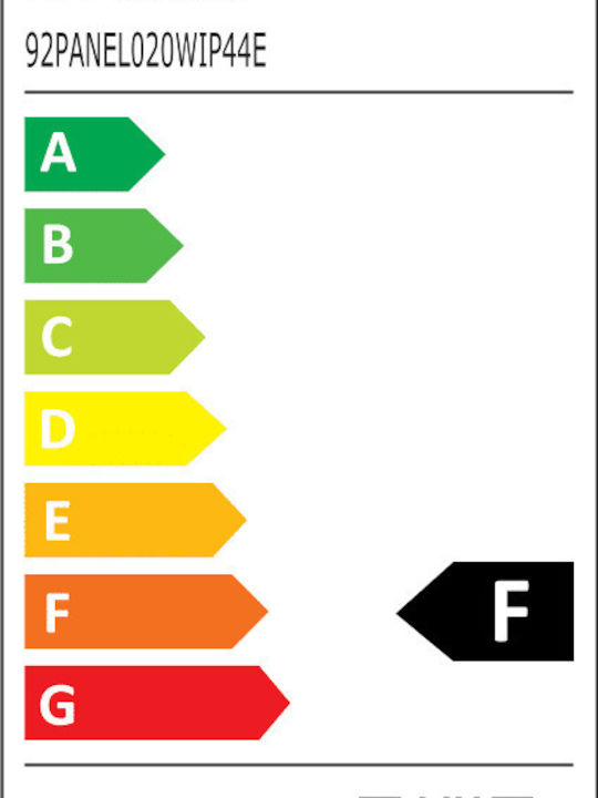 Elmark Vertieft LED Panel 48W mit Natürliches Weiß Licht 4000K