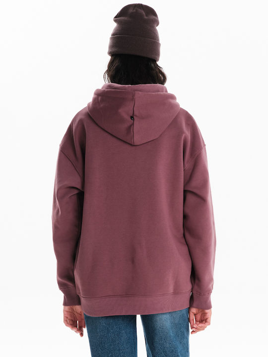 Women's Sweatshirt Hooded Purple