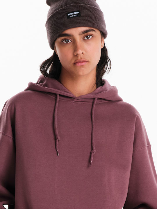 Women's Sweatshirt Hooded Purple