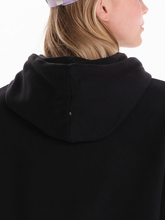 Women's Sweatshirt Hooded Black