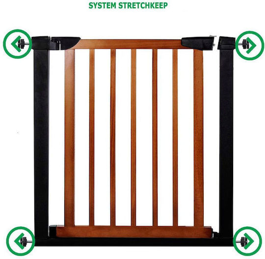Ușă de siguranță din Metal în Culoare Maro 75x74cm 1buc