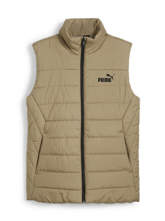 Sleeveless Jacket Puffer Beige