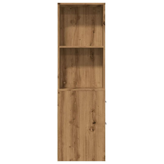 vidaXL Στήλη Μπάνιου Τοίχου Μ22xΒ41xΥ135cm Δρυς