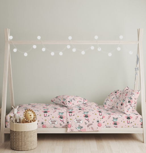 Cokitex Σετ Μονά Ballet Pink 165x270cm Cokitex Σετ Μονά Ballet Pink 165x270cm