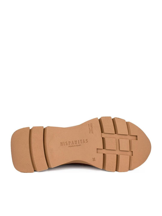 Leder Damen Loafers in Tabac Braun Farbe
